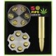 Kit Pipa Bala y Grinder Revolver