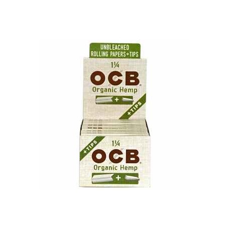 OCB Organic Hemp + Tips 1 1/4