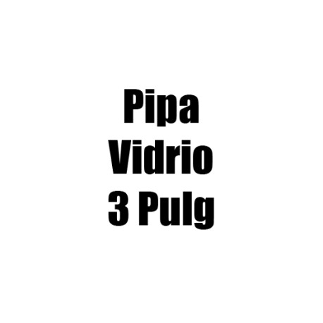 Pipa Vidrio 3 Pulgadas