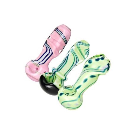 Pipa Vidrio Pastel Swirled